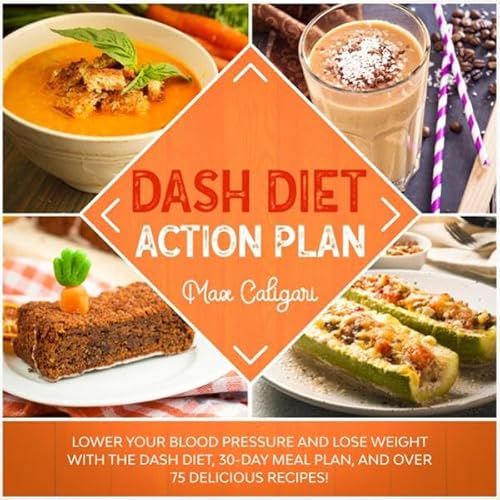Dash Diet Action Plan Audiolivro Por Max Caligari capa