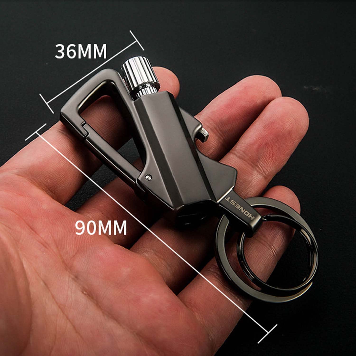 Paquet de 2 Match Permanent Porte-clés avec Ouvre-Bouteille Réutilisable Urgence Étanche Kit de Bâton D'attaquant, Idée Cadeau