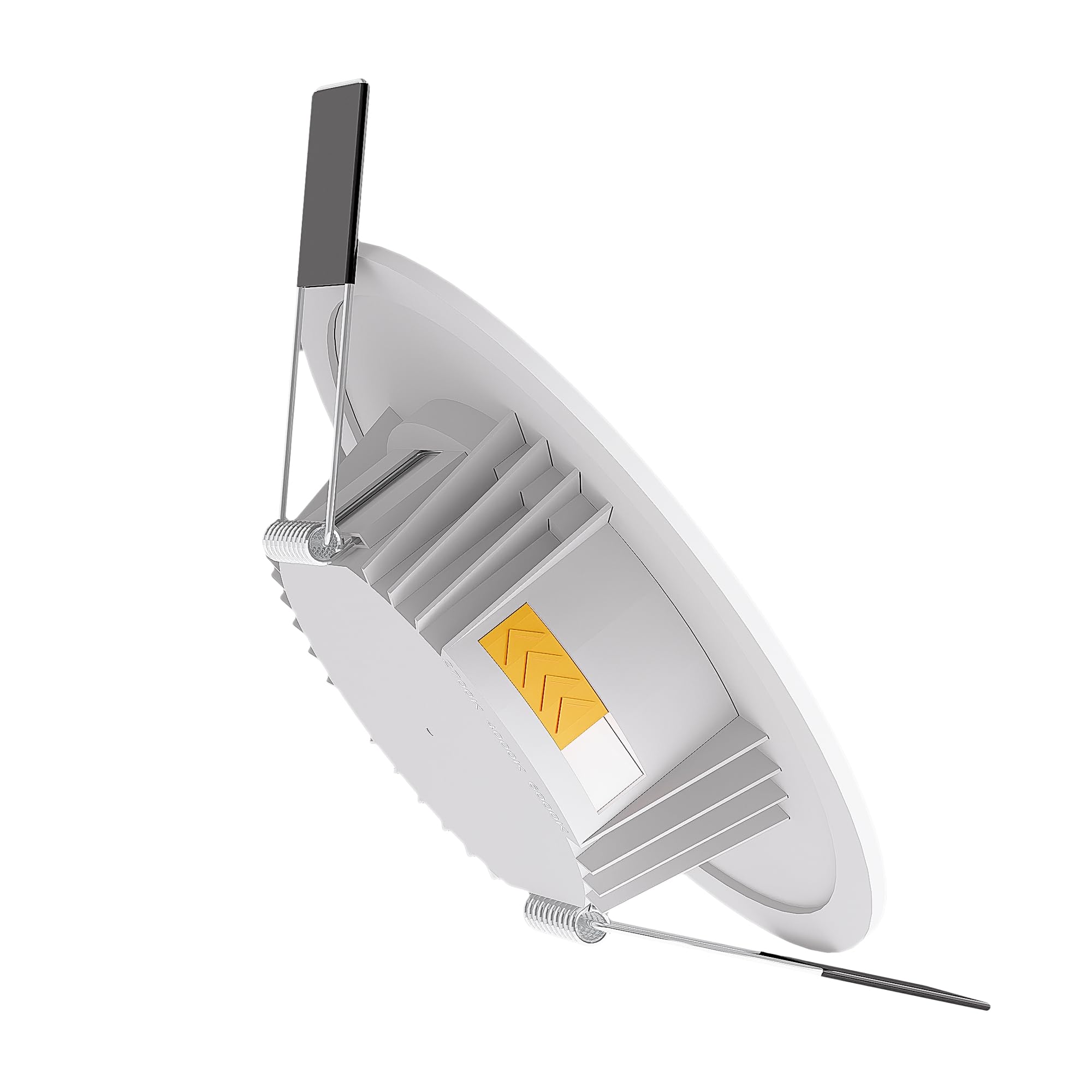 linovum CERBUS Einbauspot weiß IP65 flach 22mm 3 Lichtfarben Bad & Außen | Ultraflacher Einbauspot IP65 - nur 22mm tief, warm / neutral / kalt per Schalter, für Bad, Dusche & Küche, direkt an 230V
