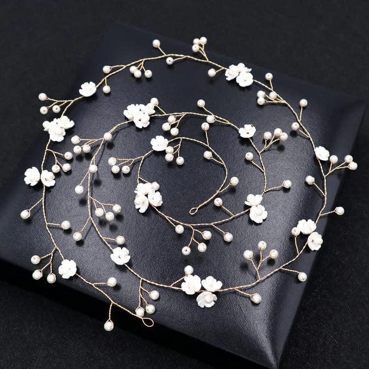 Miniatura 1 de Vine de pelo de boda, accesorios elegantes para el cabello de boda, tocado de niña de flores, perfecto para damas de honor y niñas de flores,