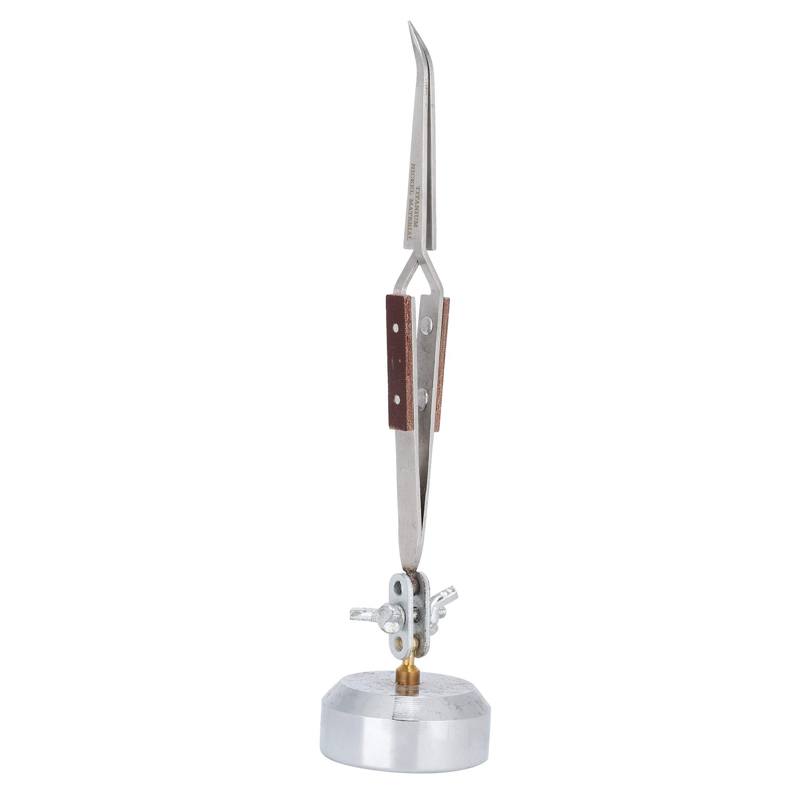 Tomotato 22.00*7.00*7.00 B Third Hand Soldering Tweezer Jewelry Soldering Self Locking Steel Tweezer Jewelry Welding For Model Makers Watchmakers Jewelers(22.00 * 7.00 * 7.00 B)