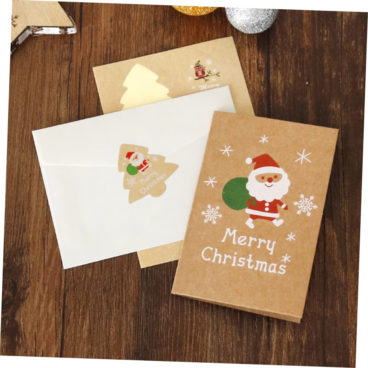 120sätze Weihnachtsgrußkarten Festliche Botschaften Mit Karten Umschlägen Stickern Für Winterfestivalsaison Für Weihnachtswünsche