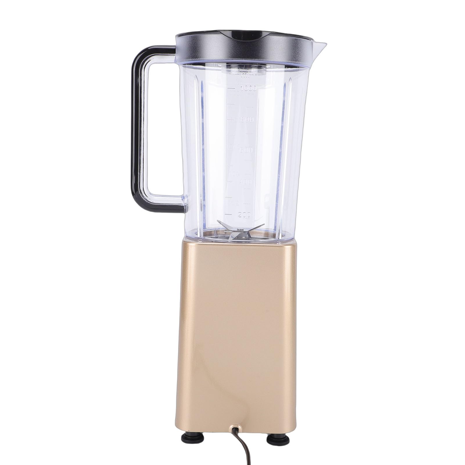FILFEEL 2-calowy Blender Elektryczny o Mocy 300 W z Pojemnikiem o Pojemności 1000 Ml Ostrza ze Stali Nierdzewnej Funkcja Podwójnej Prędkości Impulsu do Mleka Orzechowego Kruszenie Lodu Kuchnia