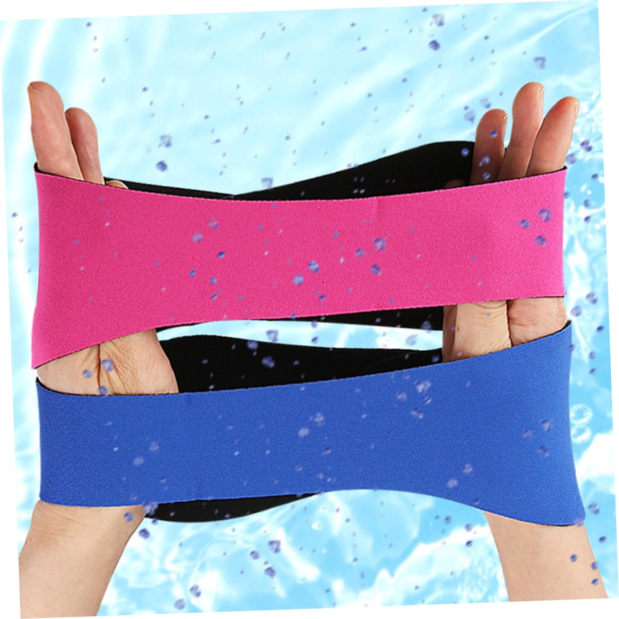 Angoily Adjustable Swim Headband Ear Protectors for Swimmers Bathing Ear Cover Set
