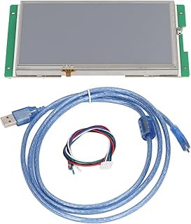 Gearwell Dirençli Dokunmatik Ekran, 7in TFT LCD Modülü 4 Tel, Seri HMI Kontrolör Paneli, Endüstriyel PLC Dokunmatik Ekran