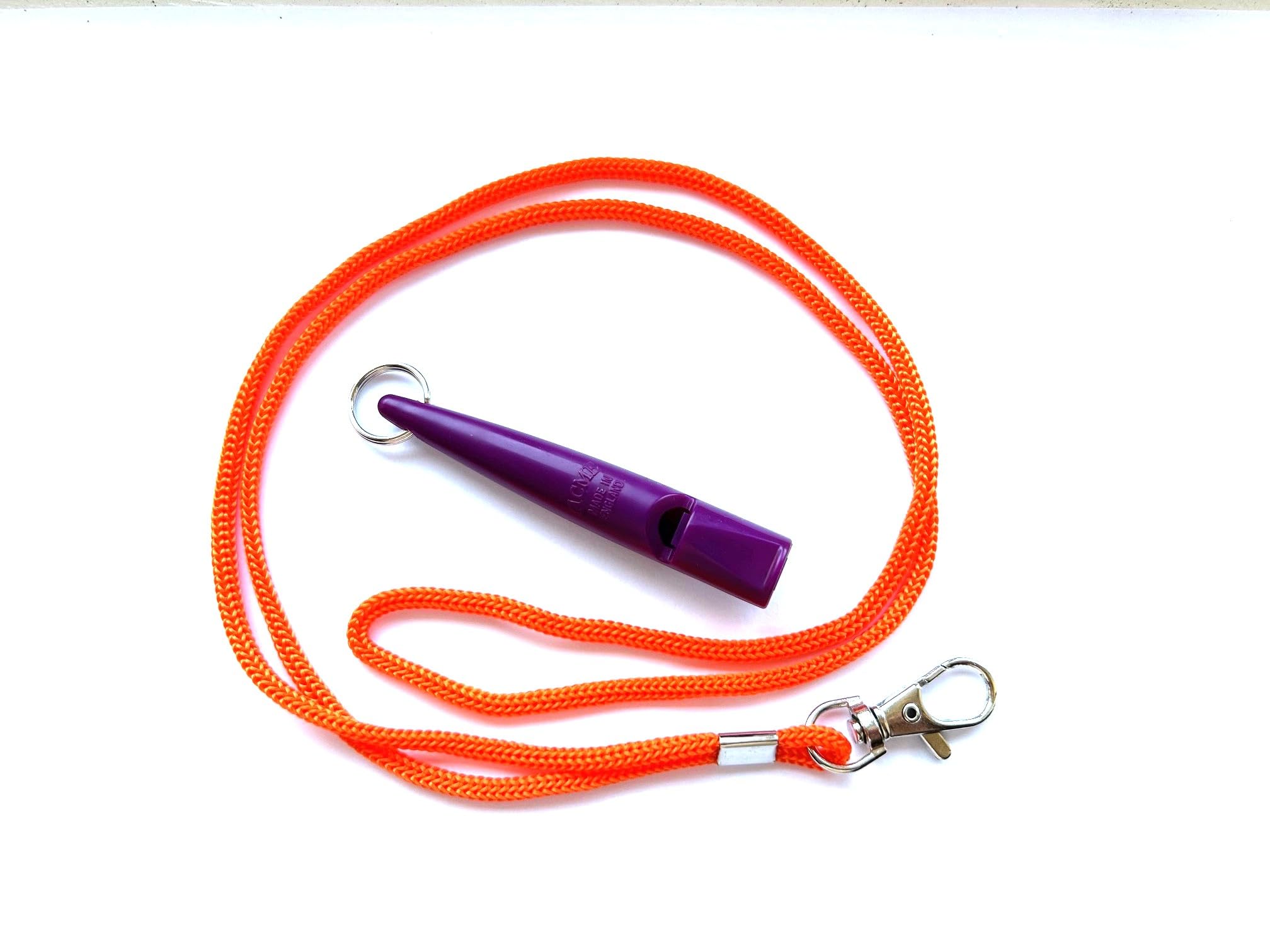 Acme 211.5 Dog Whistle - Purple with orange lanyard