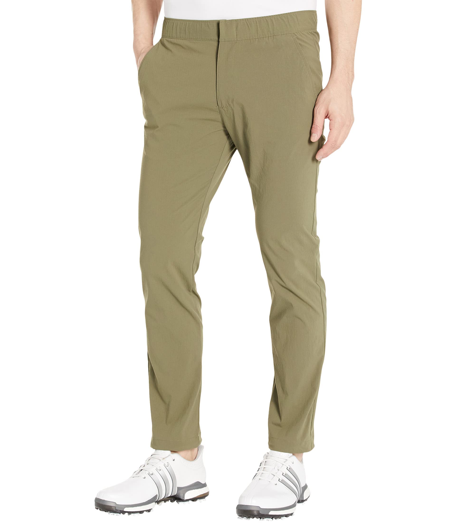 Adidas Men's Olive Strata Ripstop Golf Pants, Medium