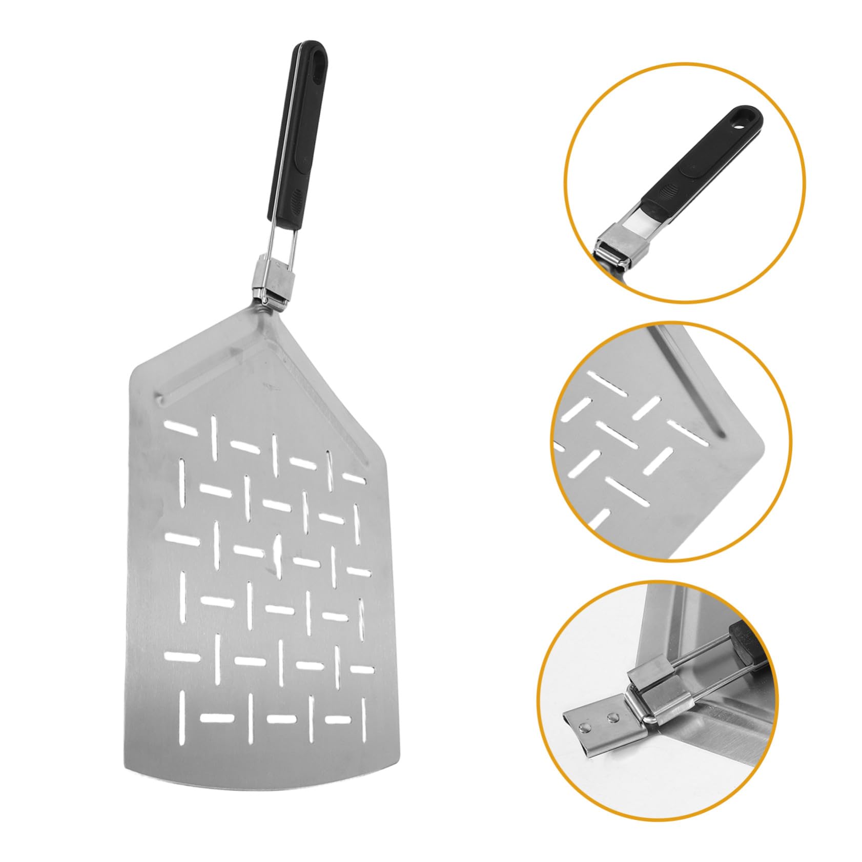 Ipetboom Per Pizza Con Manico Pieghevole Per Pizza Per Pane Fatta In Casa Paletta In Acciaio Pieghevole Accessori Per