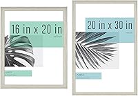 Vista 1 de MCS Studio Gallery - Marco de madera gris, 16 x 20 pulgadas, marco individual y de galería de estudio, veta de madera gris, 20 x 30 pulgadas