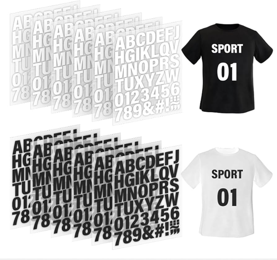 Amazon.co.jp: アイロン接着文字ステッカー アイロン転写シート