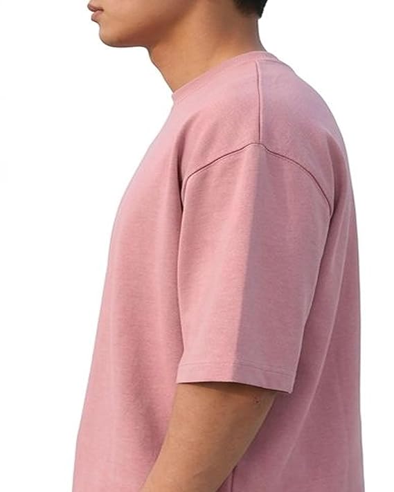 Barkeyo Oversized Drop Shoulder T-Shirt for Men — Pack of 2 | French Terry (Red/Pink) 5