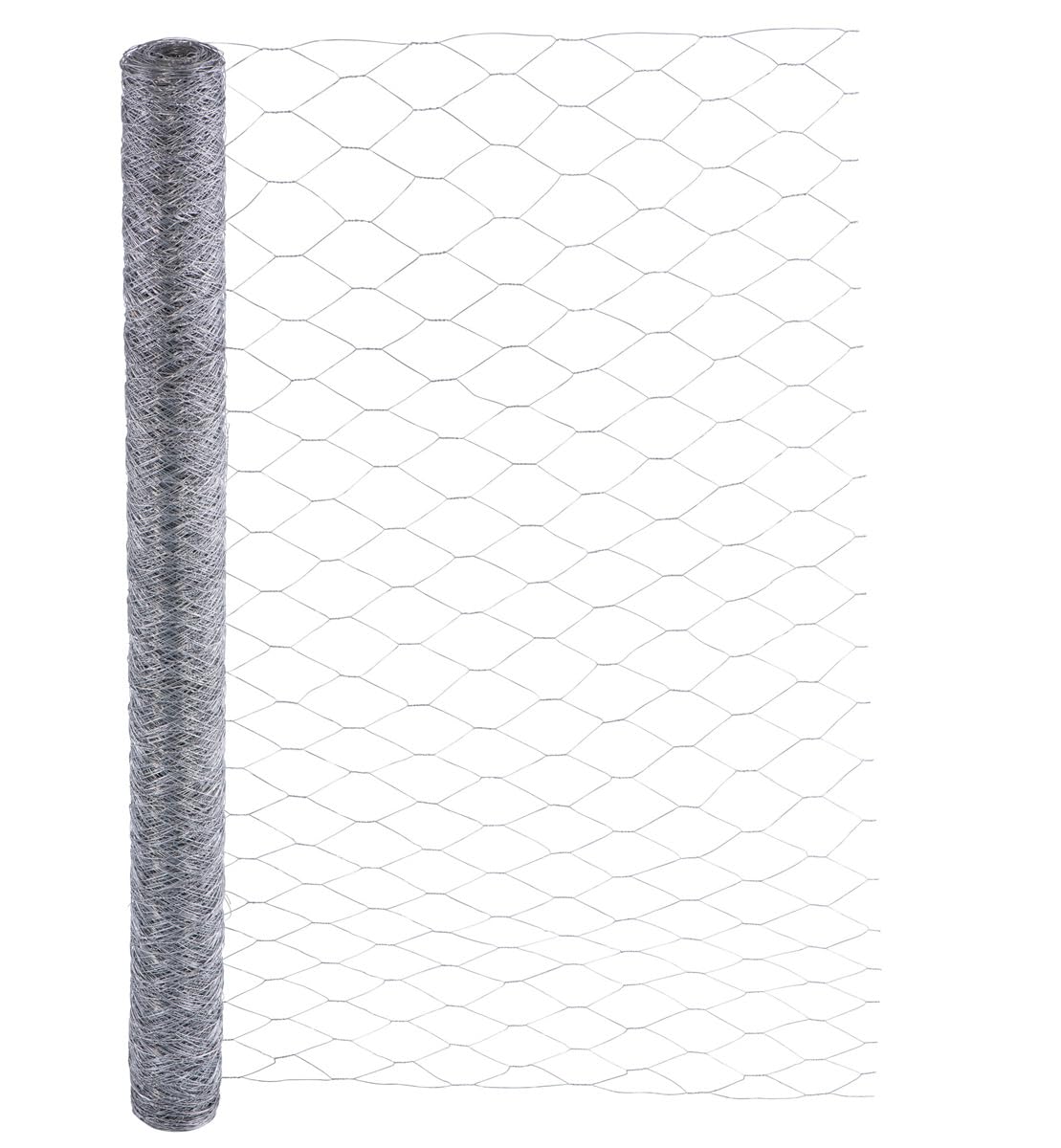 Garmix Treillis Hexagonal | Grillage Clôture pour Poulailler Lapin Enclos Parc Jardin | Fils de Fer 0,7 mm galvanisé, maille 50mm (150cm x 25m)