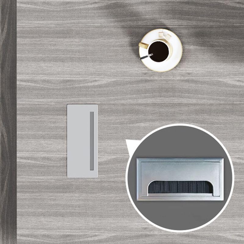 Image of Lakdi The Furniture Co Director & Boss L-Shape Office Table Luxury Executive Desk Made in Particle Board with Wire Manager 3 Drawers Lockable and Storage for a Modern Workspace - Beige Grey - LDL-609
