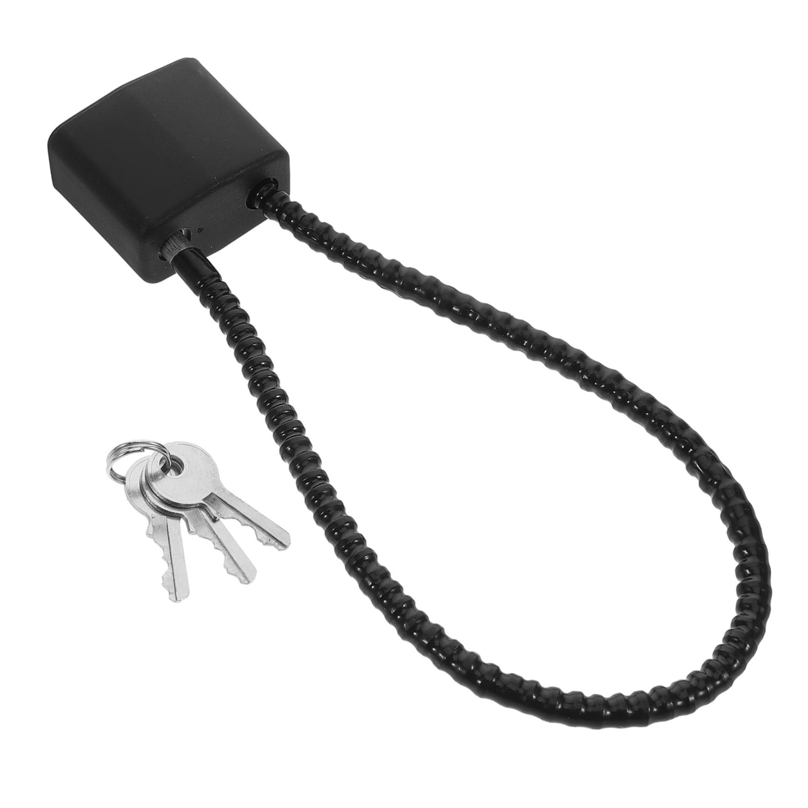 Mikikit Heavy Duty Steel Cable Lock with Key Portable Travel Wire Lock for Electric Bikes Baskets Cabinets and Doors Durable Strong User Friendly Security