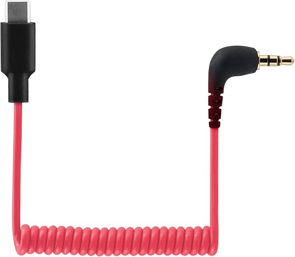 Cable USB C a TRS para Hollyland Lark M2S / GODOX comica Saramonic SYNCO Micrófono inalámbrico, cable OTG en espiral de 3.5mm DAC para Samsung Galaxy S23 Android iPhone 15 16 Pro Max