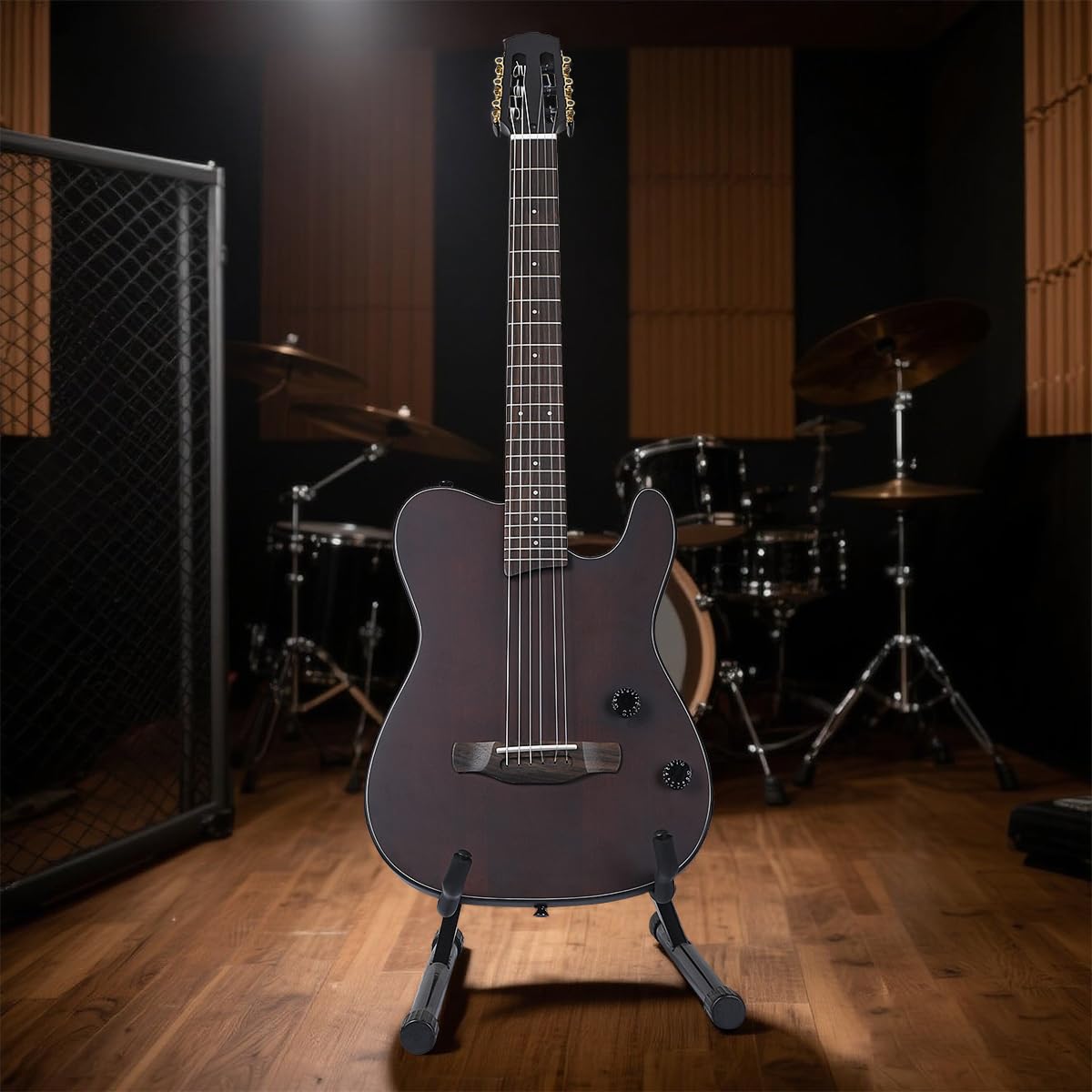 Amazon.com: Bullfighter Acoustic Guitar Silent Nylon 6 String
