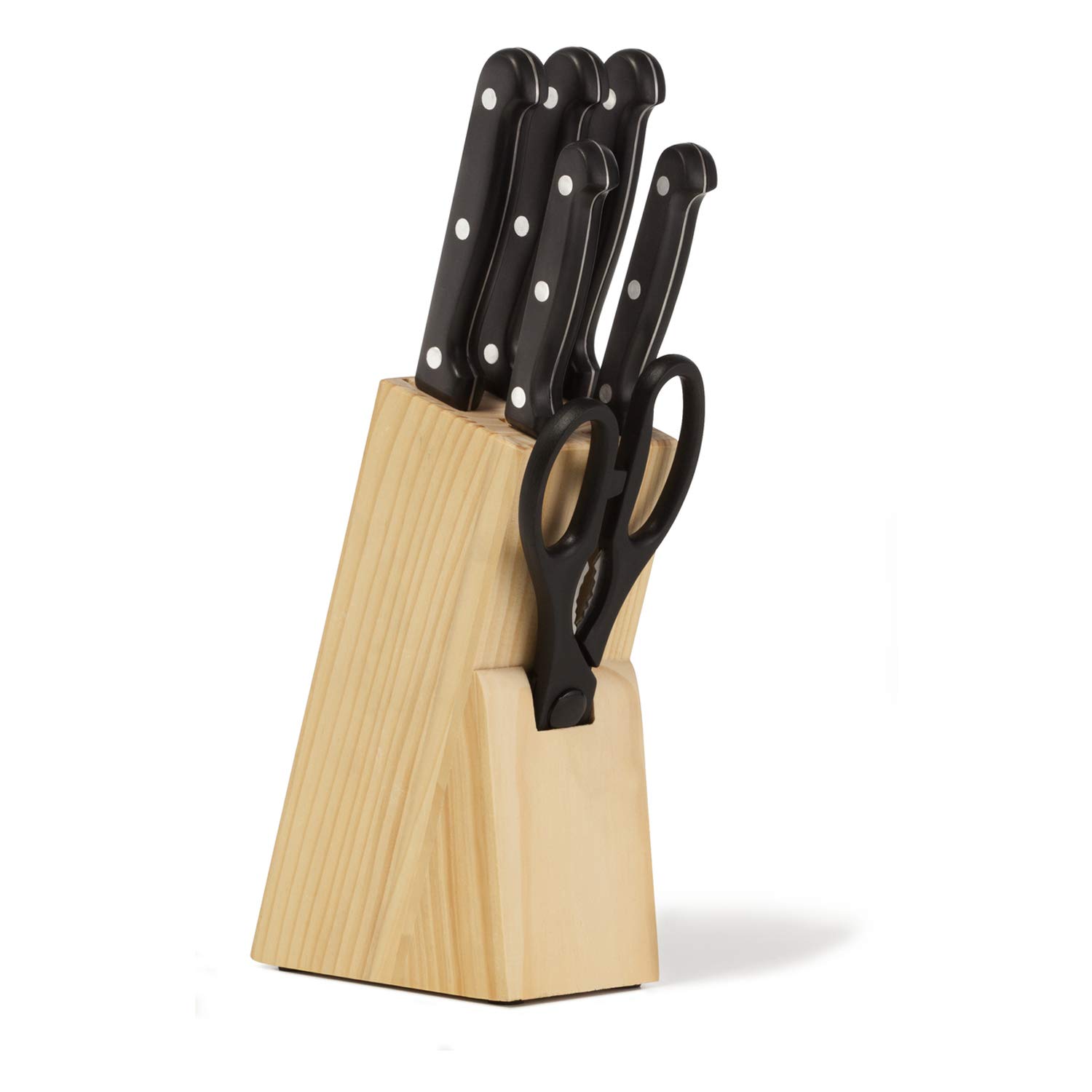 Anko Essential Stainless Steel Kitchen Knives Easy Sharpening and Edge