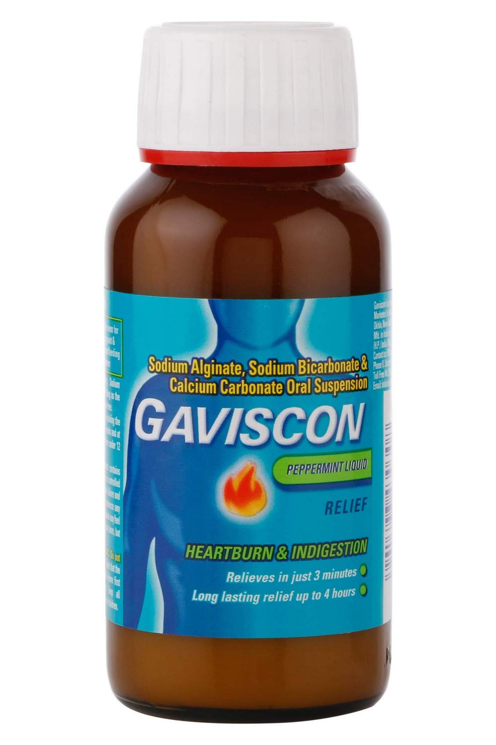 Gaviscon - Bottle of 150 ml Peppermint Flavor Liquid