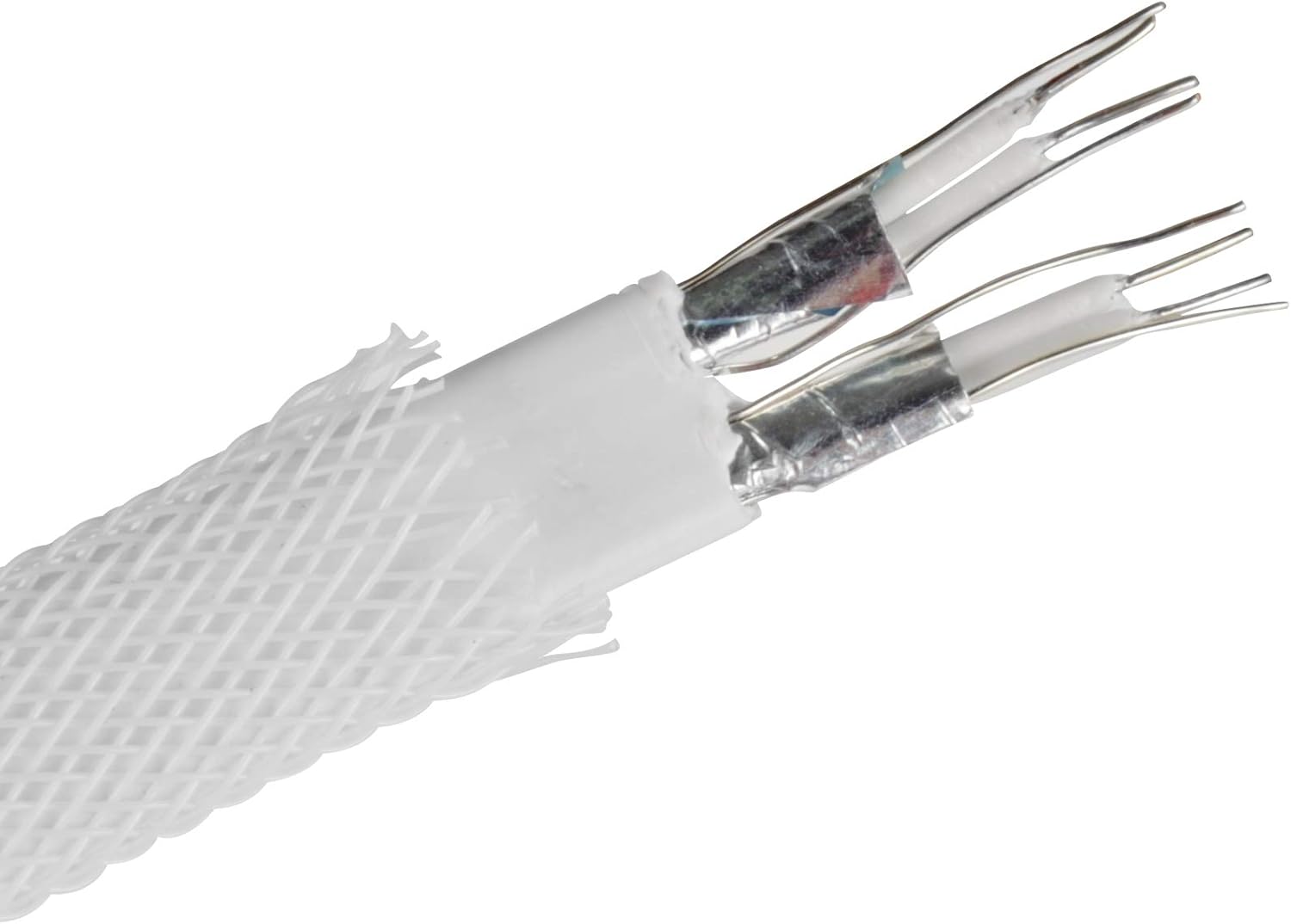 SilverStone Technology CP07W SATA 3 Sleeved White Cable with EMI Guard for 6Gb/s 2-Pack