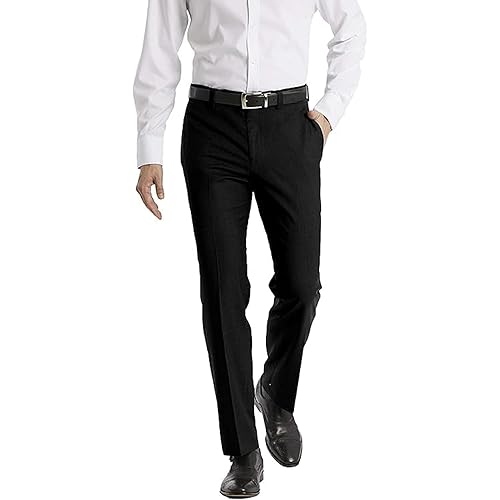Calvin Klein Men's Modern Fit Dress Pants | Suit Pants for Men | Performance Stretch Fabric, Flat Front, Ready-to-Wear