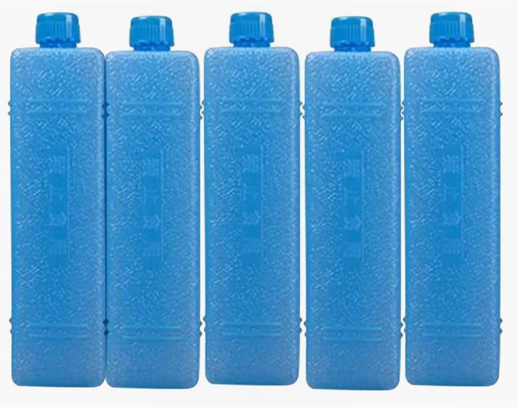 Ghiaccio per Borsa Frigo,Confezioni da 1/3/5 di Ghiaccio per Dispositivi di Raffreddamento, Impacco di Ghiaccio Sottile Riutilizzabile, Scatola di Cristalli di Ghiaccio per Frigorifero