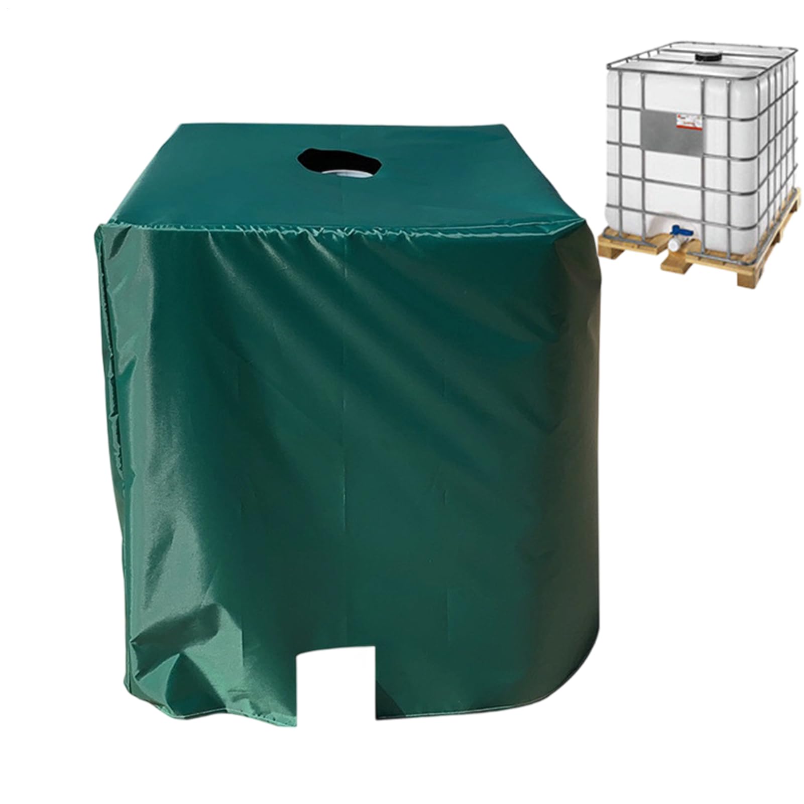 Funda Para Contenedor, Cubierta Protectora Impermeable Antisol, Portátil Reutilizable Térmica Aislante para Jardín Exterior Lluvia Viento Piscina