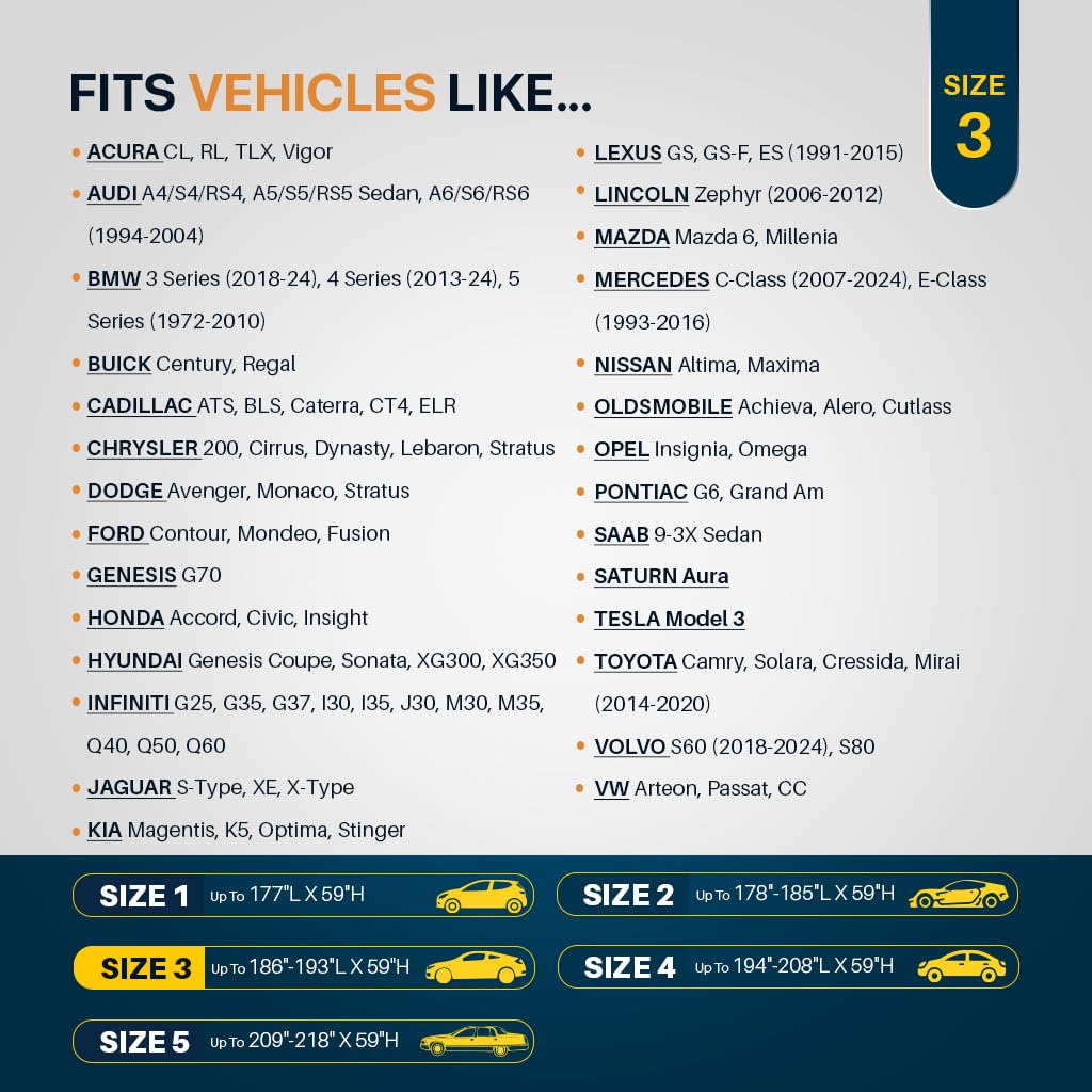 Seal Skin Covers Waterproof Car Cover for Sedan All Weather UV Protection Windproof Straps Dustproof Soft Cotton Lining — view 9