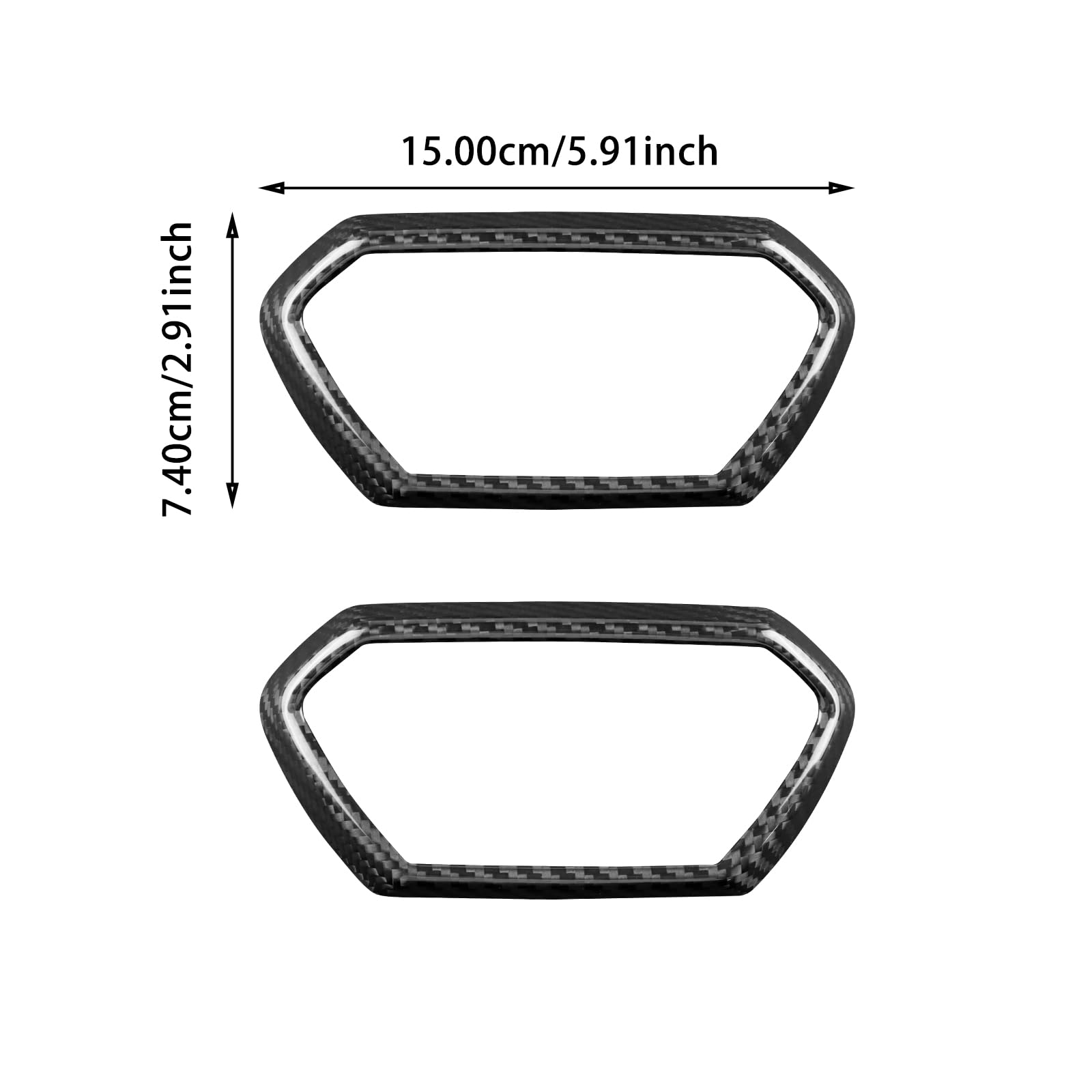 KUNGKIC per Seat Leon/Cupra Formentor/Cupra Leon 2021-2026 Fibra di Carbonio Console Centrale Auto Lato Griglia di Ventilazione Rivestimento Adesivo Interno Protezione Ventilazione Accessori