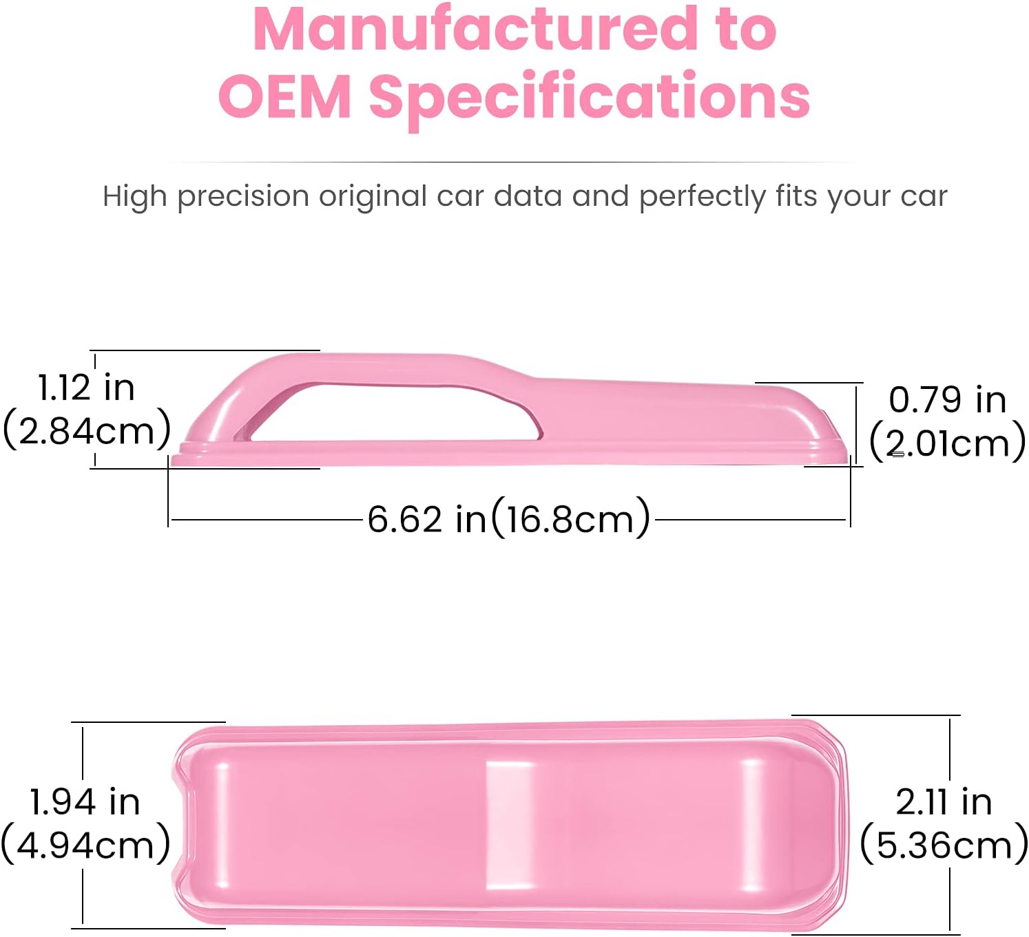 Engine Hood Hinge Cover Trim Exterior Accessories Decoration for 2018-2025 Jeep Wrangler JL JLU Sports Sahara Freedom Rubicon Unlimited Gladiator JT 2-Door & 4-Door (Pink 2PCS)