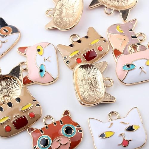 Miniatura 5 de Enamel Cat Charm Bulb Charm Coffee Cup Earrings Making Charm Cute Charm Bracelet Artifact Jewelry Making DIY Pendant Necklace Supplies