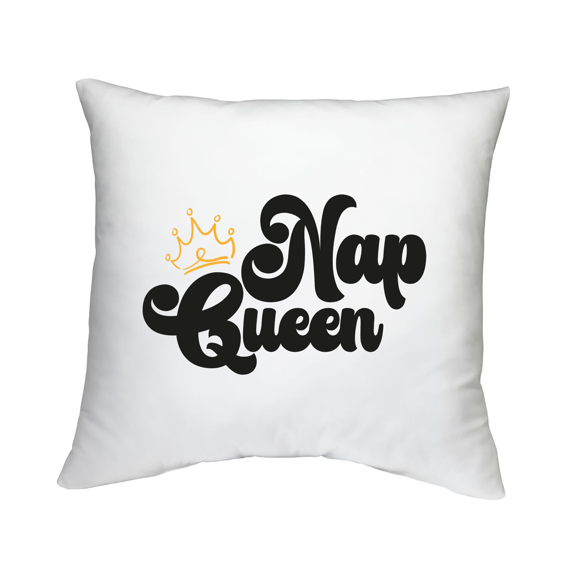 Shopagift Nap Queen Cushion Cover Funny Napping Resting Sleeping Day Bedroom Lounge Accessory - 40cm x 40cm