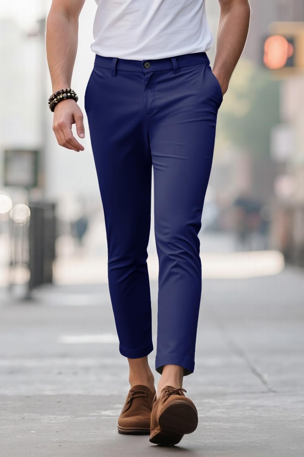 GINGTTO Mens Dress Pants Slim Fit Chino Pants for Men Stretch - Image 2