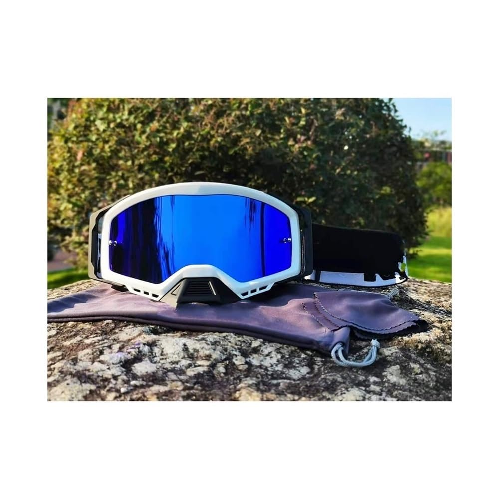 Gogle motocyklowe noktowizor kask gogle kierowcy okulary do jazdy 2020 Motocross ochronne okulary przeciwsłoneczne MX motocyklowe (kolor: E)