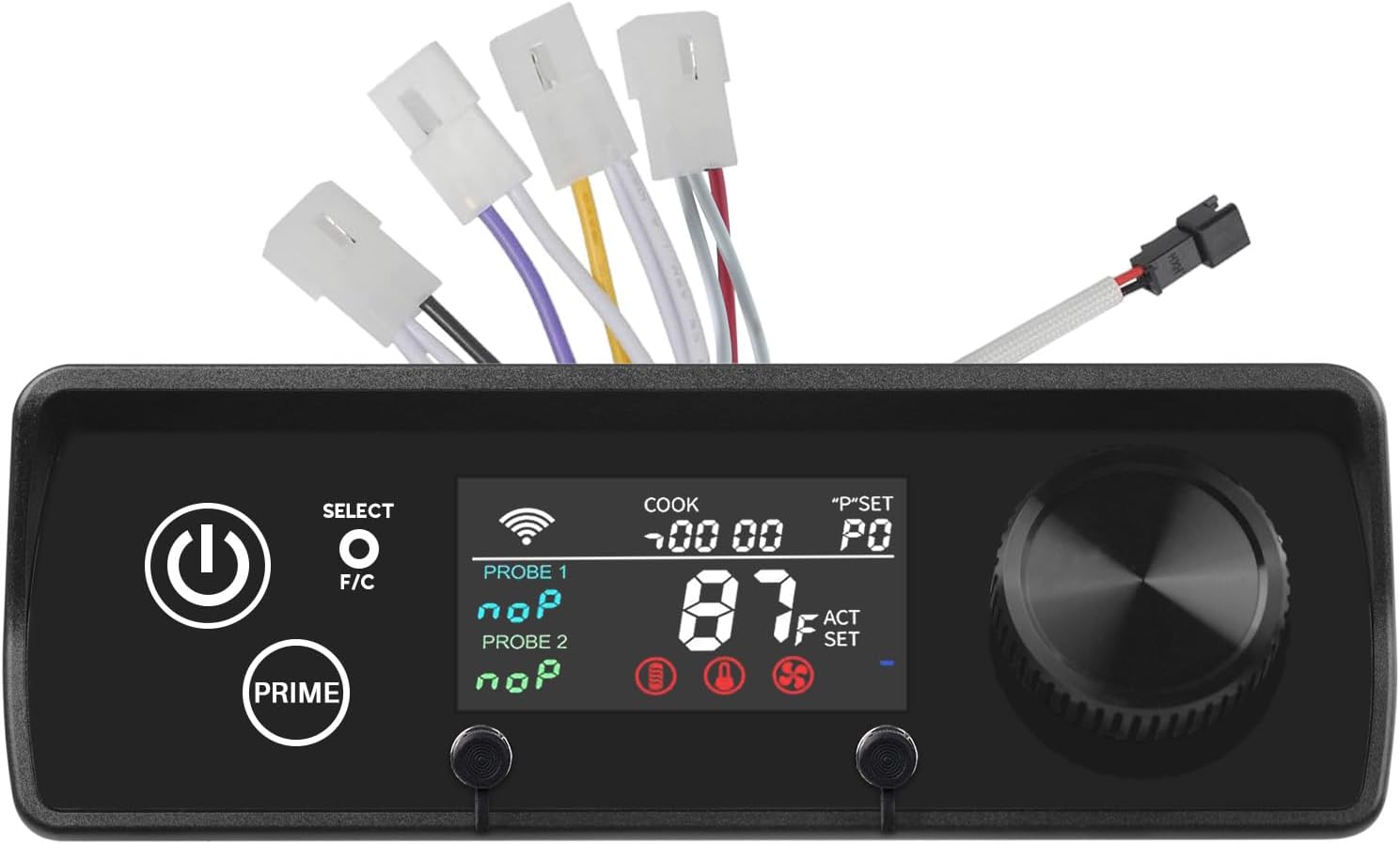 JZW-Shop PID Rectangular Smart App-Enabled WiFi Pellet Grill Controller Board for Pit Boss Navigator, Sportsman, Mahogany, Pro Series & More – Control Panel Replacement