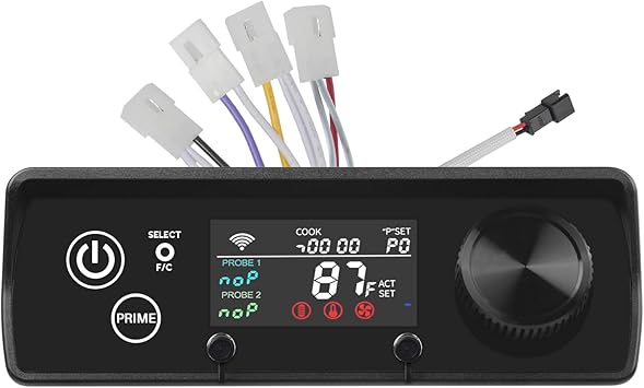 JZW-Shop PID Rectangular Smart App-Enabled WiFi Pellet Grill Controller Board for Pit Boss Navigator, Sportsman, Mahogany, Pro Series & More Control Panel Replacement
