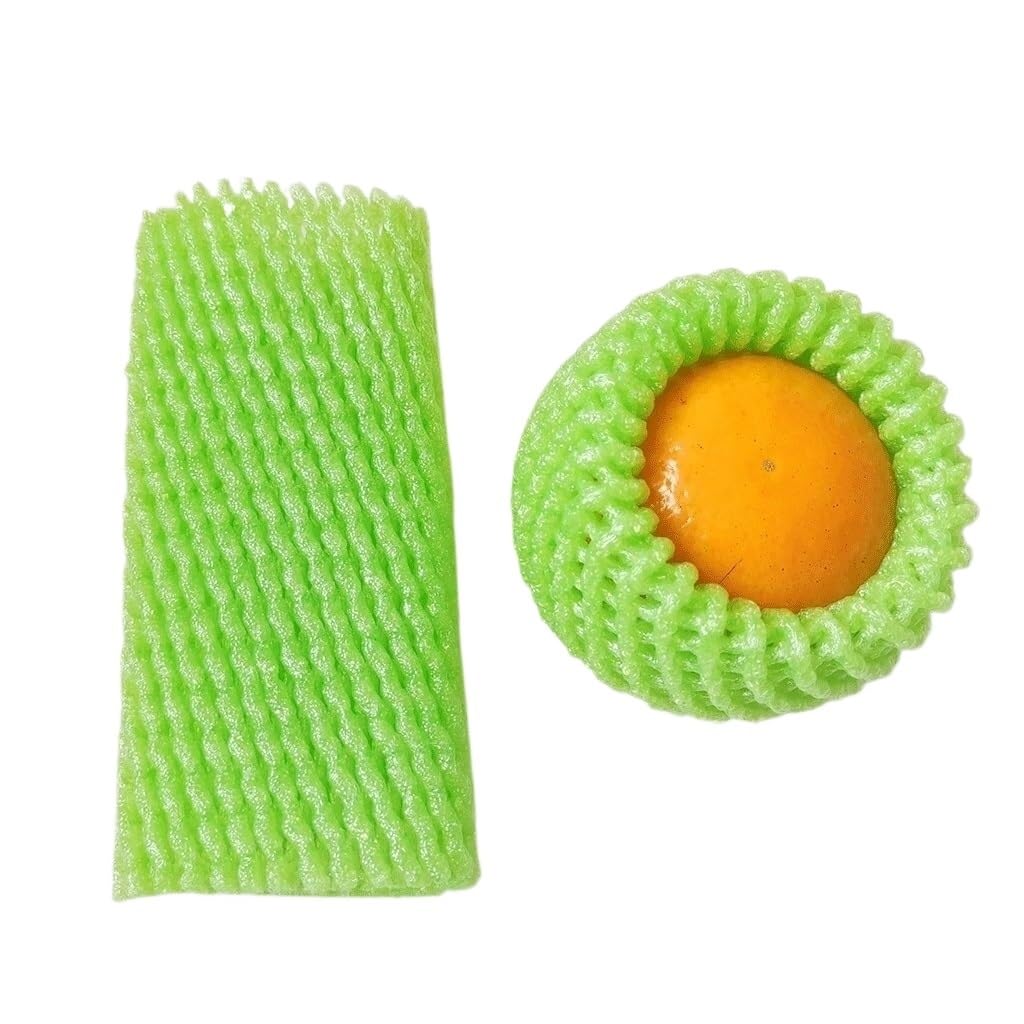 Fruit netting Foam Net Mesh Protective Sleeves 140 Pcs Garden Multicolor 12x7cm 14x7cm(Green,12x7cm)