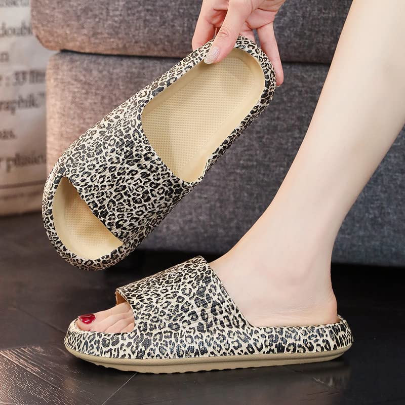 Summer shoe shoes thick sole indoor home EVA leopard silk shoe shoes2