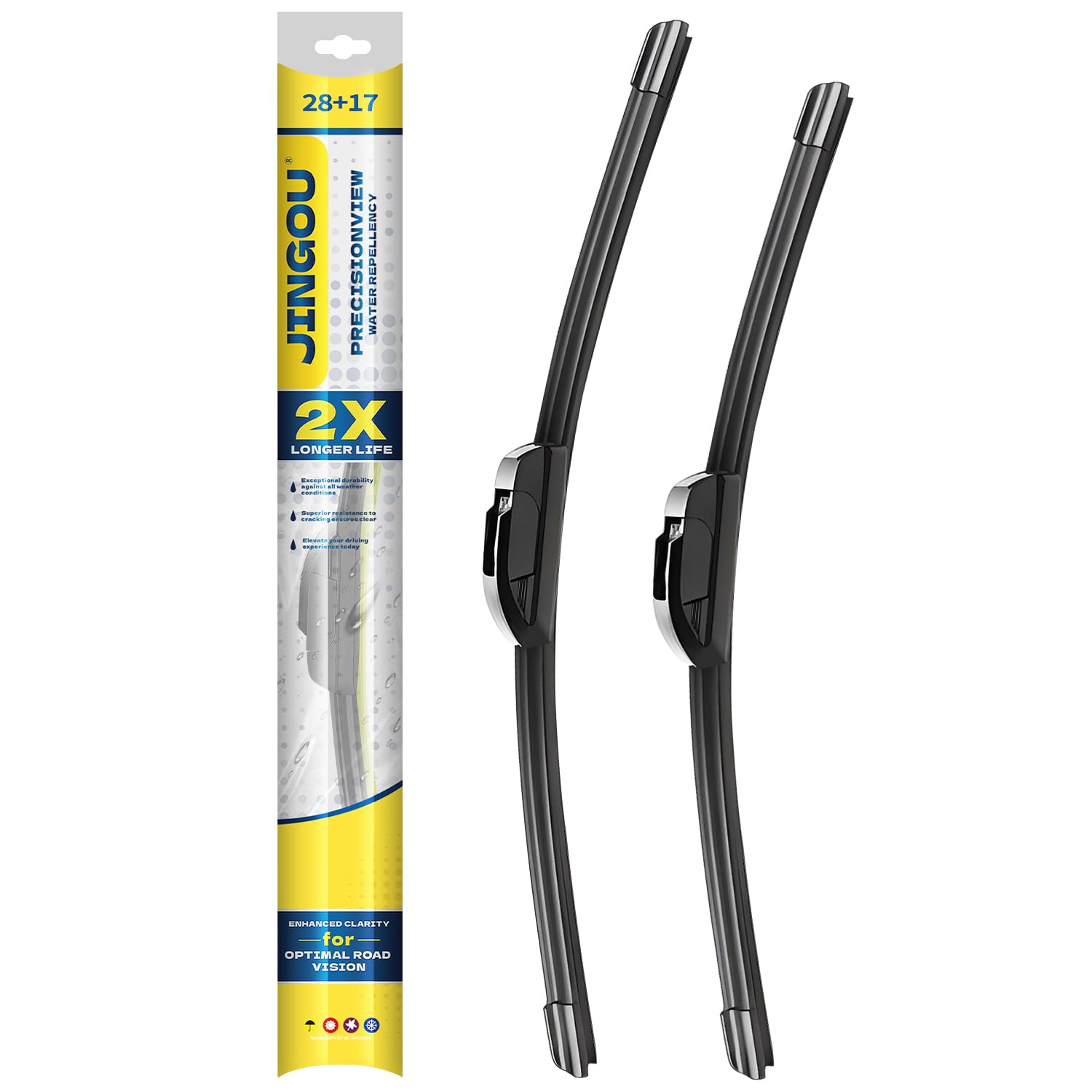 JINGOU 28&quot; front windshield wiper blades