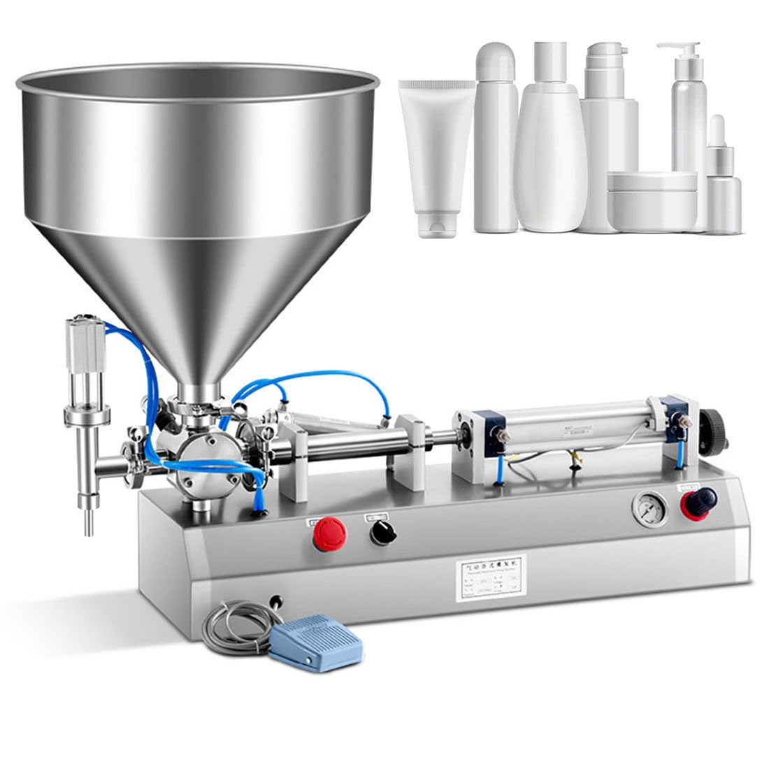 PNEUMATISCHE ABFÜLLMASCHINE FLÜSSIGE Füllmaschine Shampoo Öl Abfüller PNEUMATISCHE ABFÜLLMASCHINE FLÜSSIGE Füllmaschine Shampoo Öl Abfüller