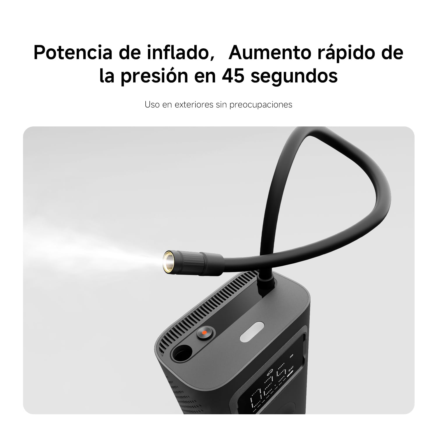 Xiaomi Portable Electric Air Compressor 2 Pro, Batería 2500 mAh, 5 Modos, 150 PSI, Apagado Automático, Pantalla Digital & Luz LED, USB‑C – Ideal para Coche, Bicicleta, Moto, Patinete & Balones