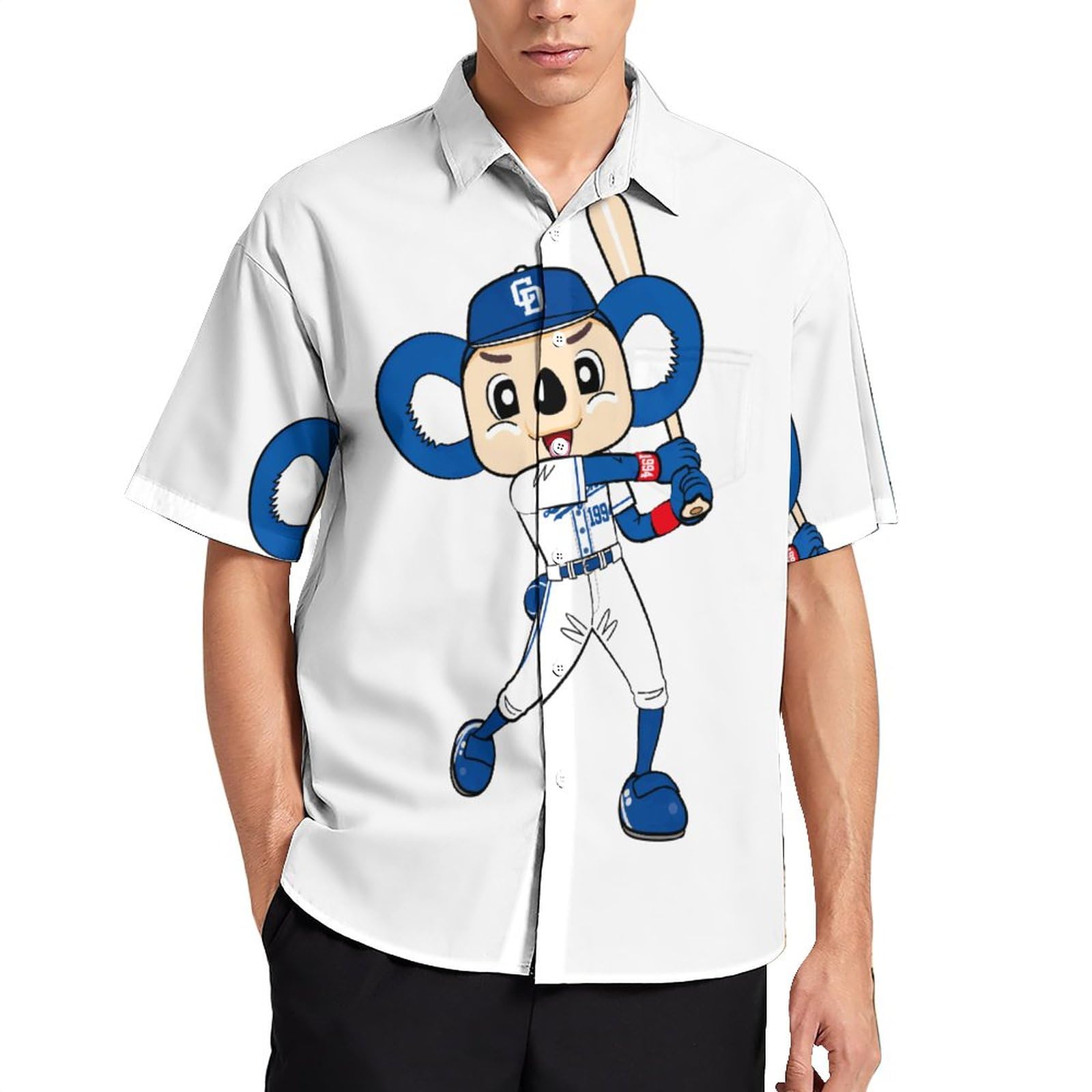 Amazon.co.jp: シャツ メンズ 半袖 中日ドラゴンズ ビーチシャツ