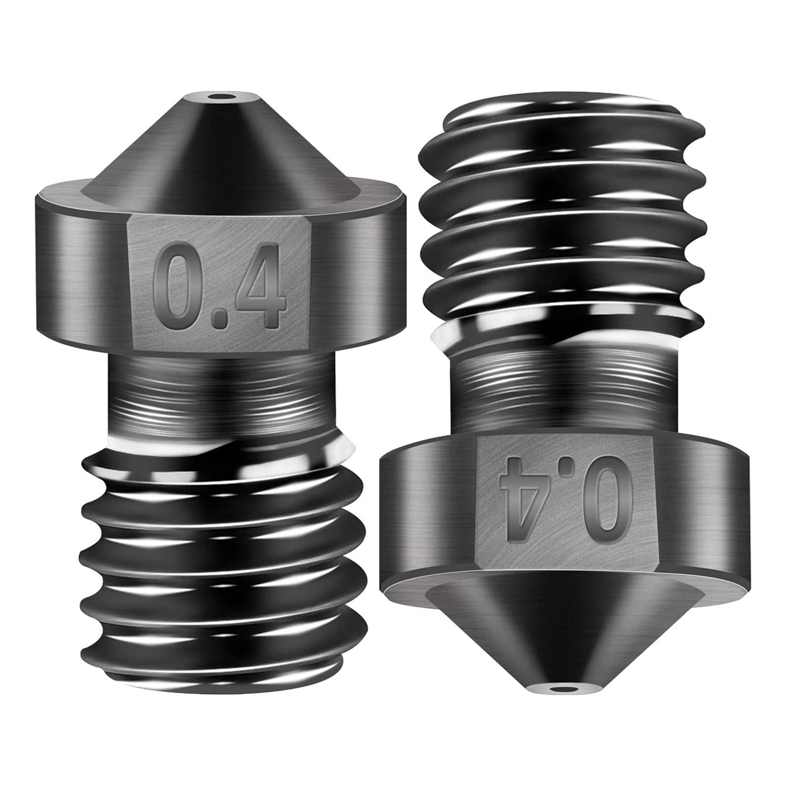 6 szt. dysz ze stali hartowanej 3D, akcesoria do drukarek, wytłaczanie odporne na zużycie V5/V6, materiały eksploatacyjne 1,75 mm