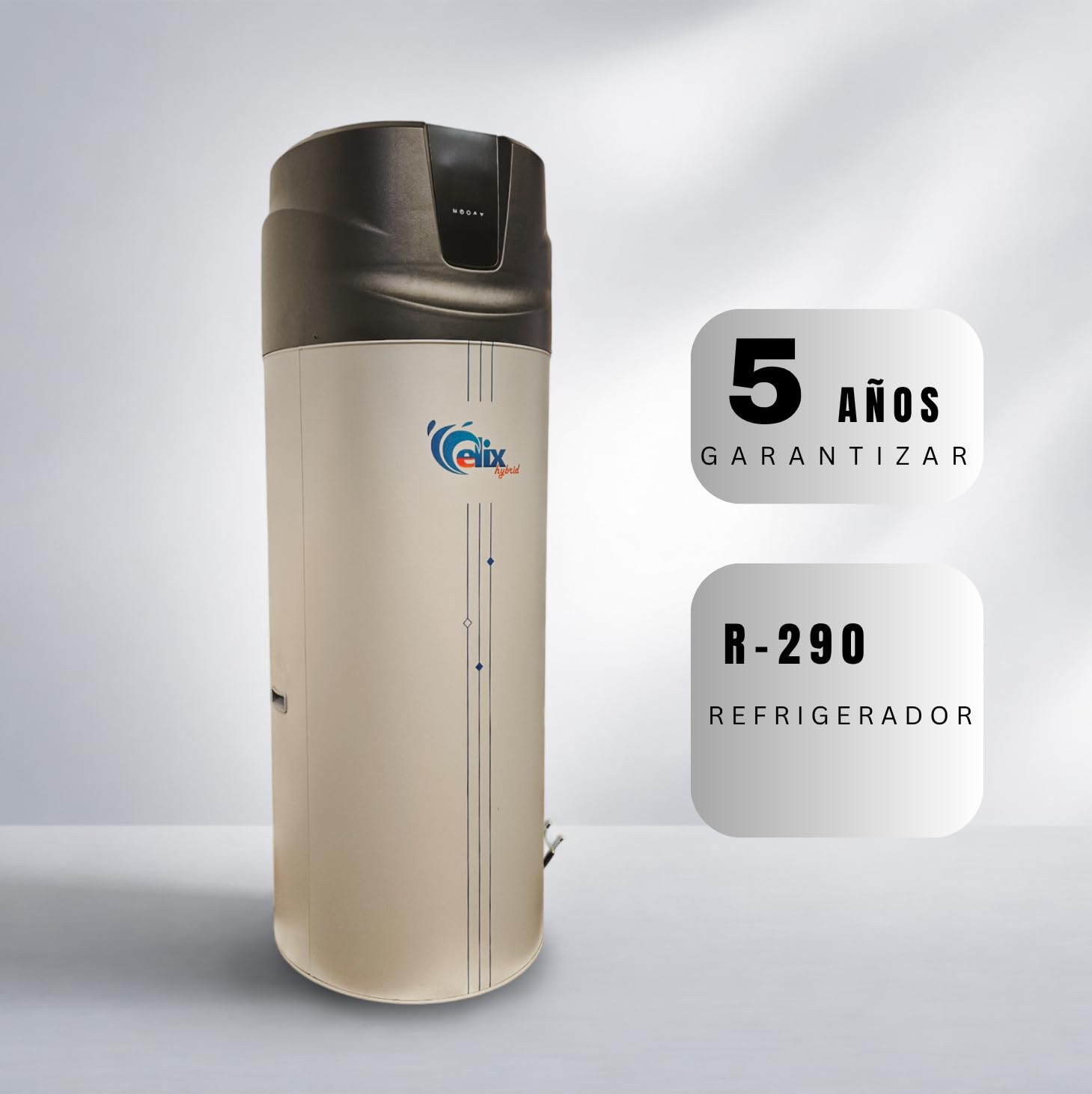 Termo eléctrico Calentador de agua Bomba de calor Nuevo R290 Elix 200l Boiler