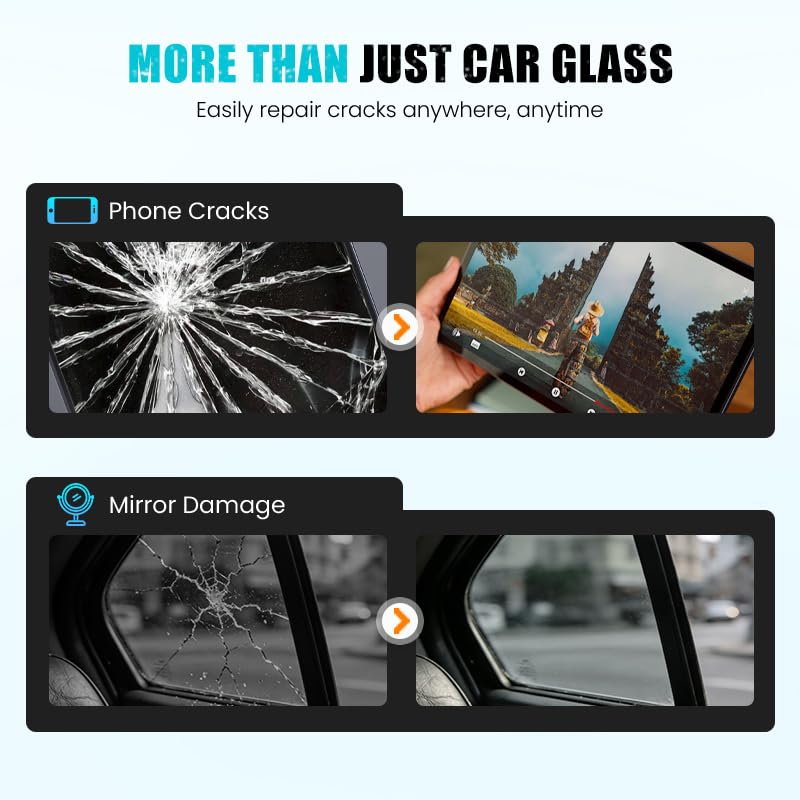 2 PCS Windshield Crack Repair Kit,Upgraded Windshield Crack Repair Kit, Suitable for Repairing car Windshield Cracks, Repairing Cracks