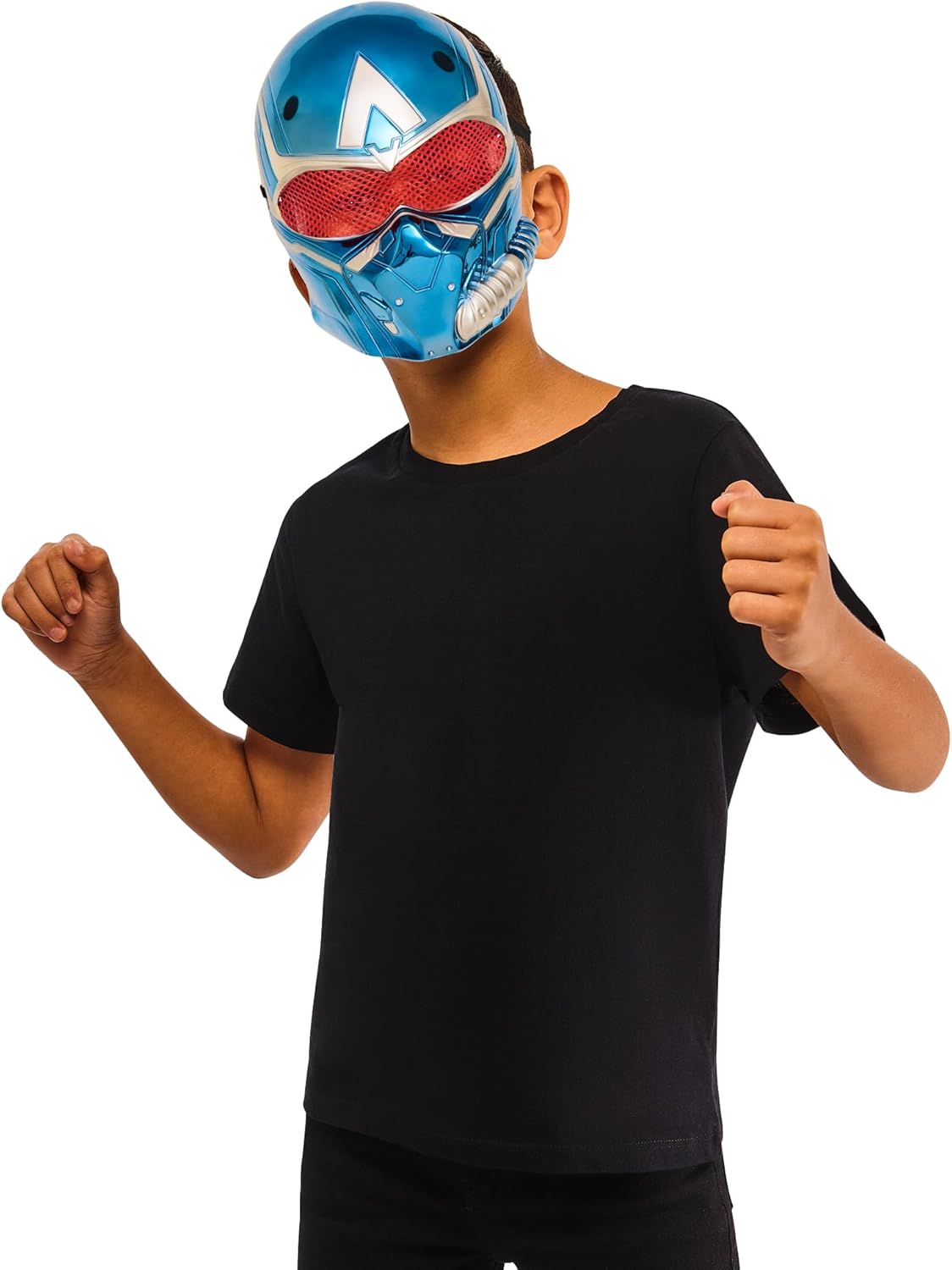 RUBIE'S Official Marvel Captain America Brave New World Plastic Mask One Size Carnival