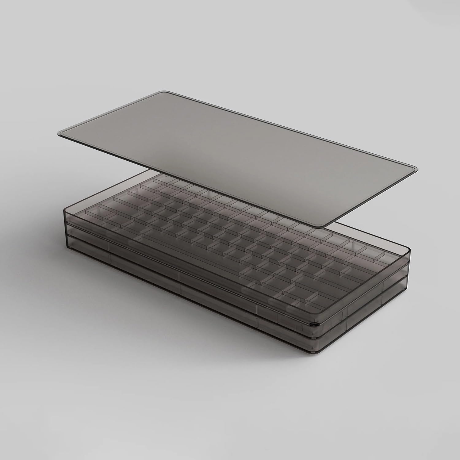 Scatola portaoggetti per keycap, 3 strati ABS trasparente vassoi custodia per Cherry DSA NP PG DA profilo 290+ copritasti (colore: inchiostro)