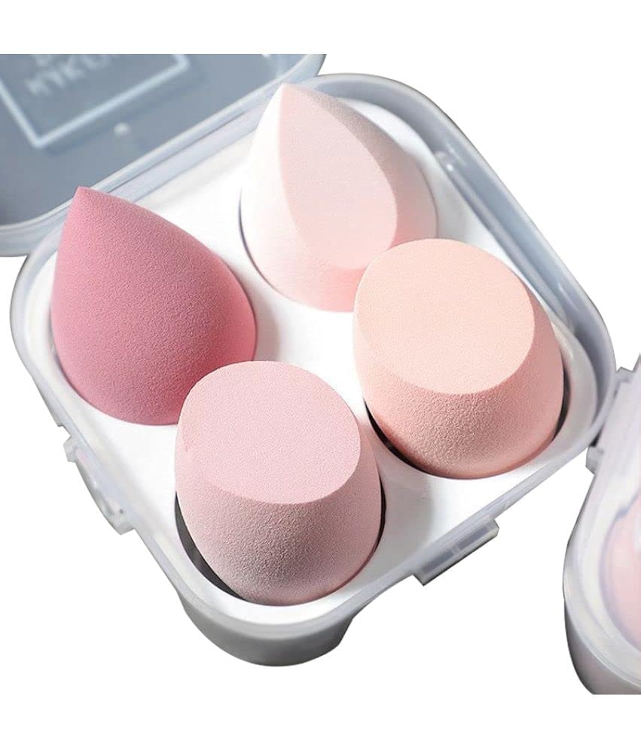 Ultra soft Professional Blender Set for Face Makeup | Makeup Sponges Set Suitable with Liquid & Creams | Sponge makeup for all Skin Types | Latex-Free Reusable & washable (Multicolor Set of 4)