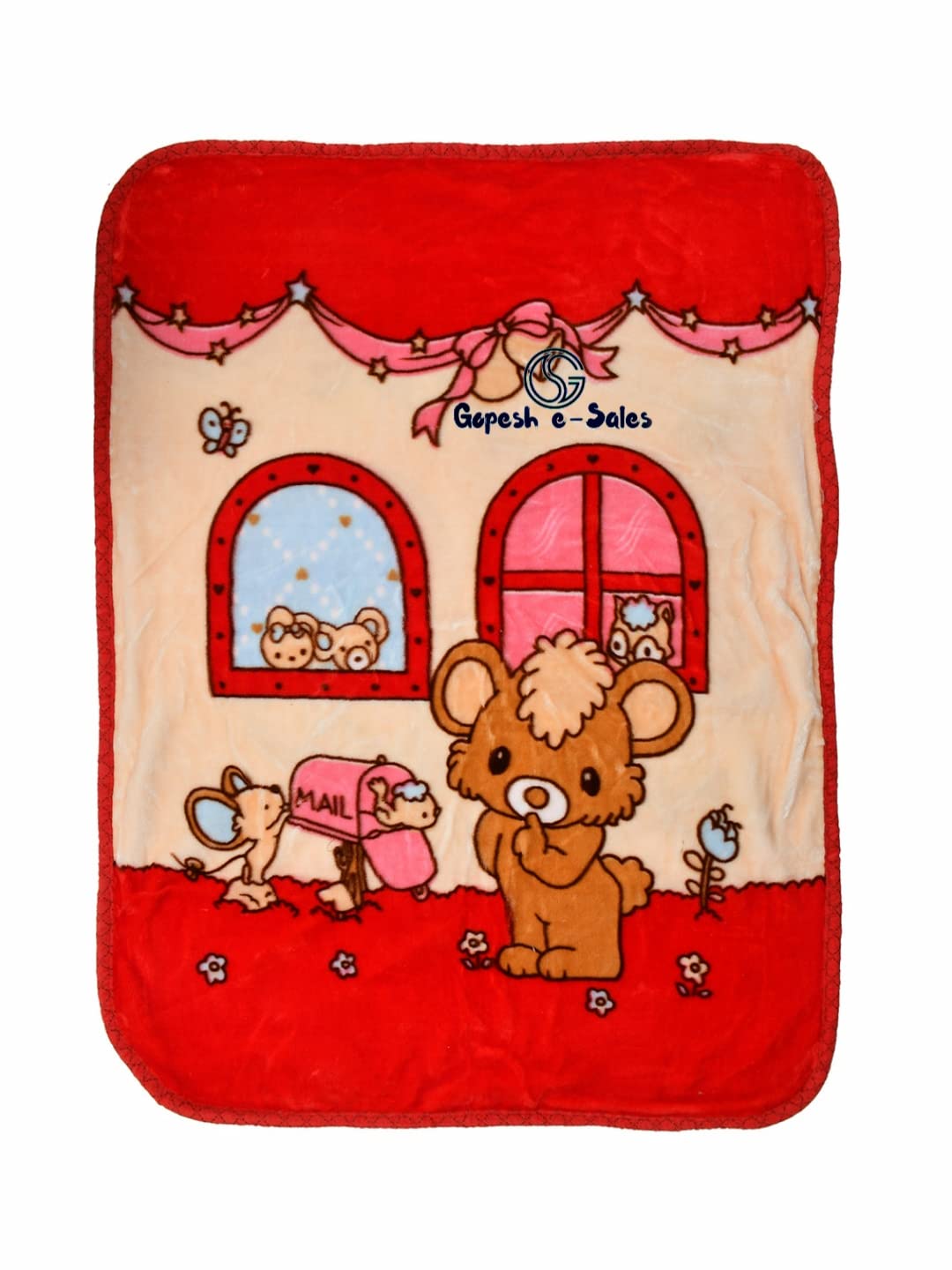 Gopesh eSales® Newborn Baby Blanket Soft Mink Blanket for Rainy Season