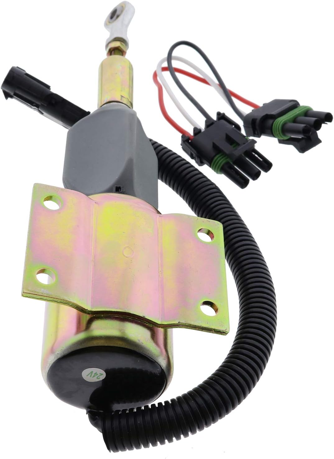 24V Fuel Shutoff Solenoid Valve RE502474 RE516083 for John Deere 120 160LC 200LC 230LC 270LC 670C 672CH 624H