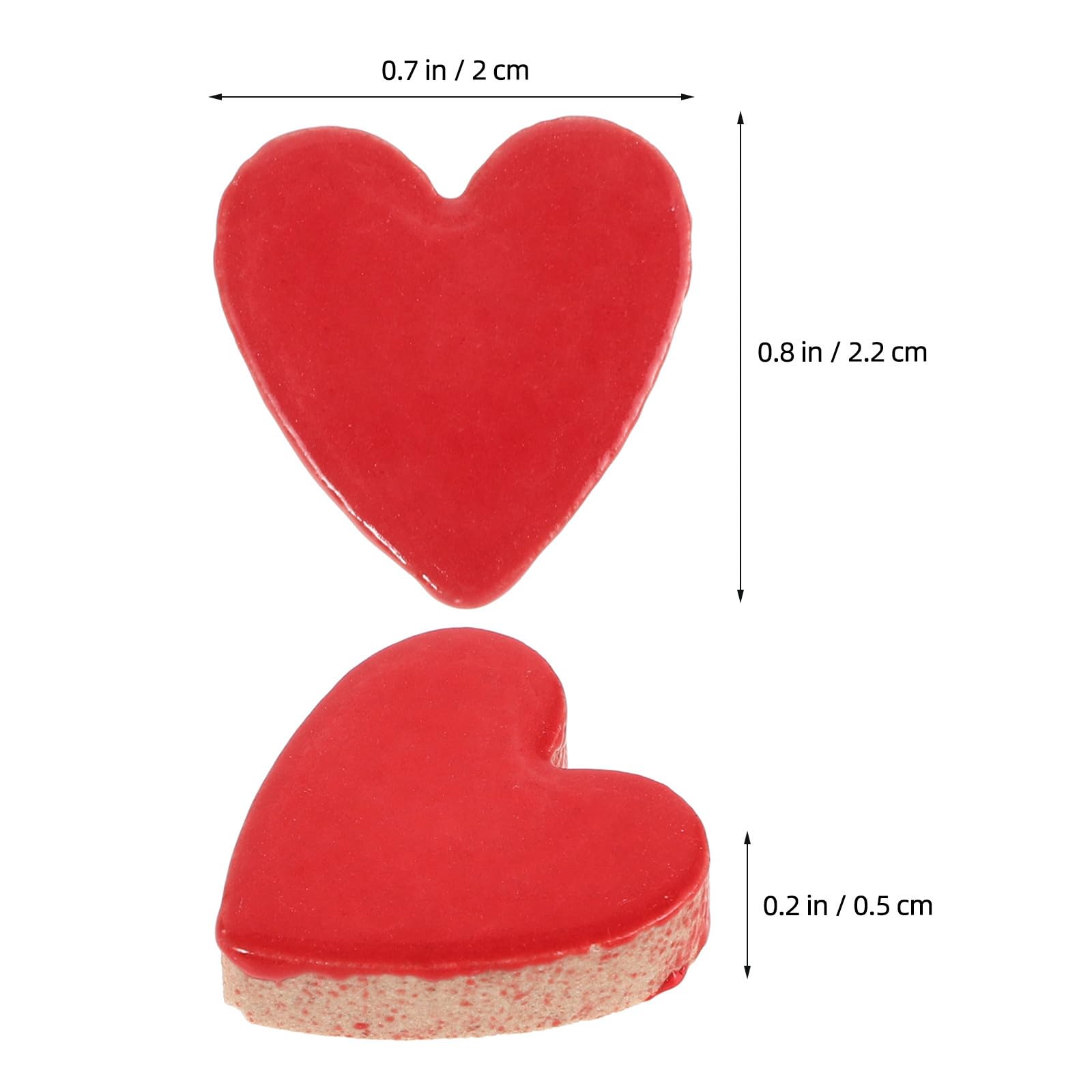 Azulejos de Cerámica para Bricolaje Decorativo en Forma de Corazón